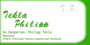 tekla philipp business card